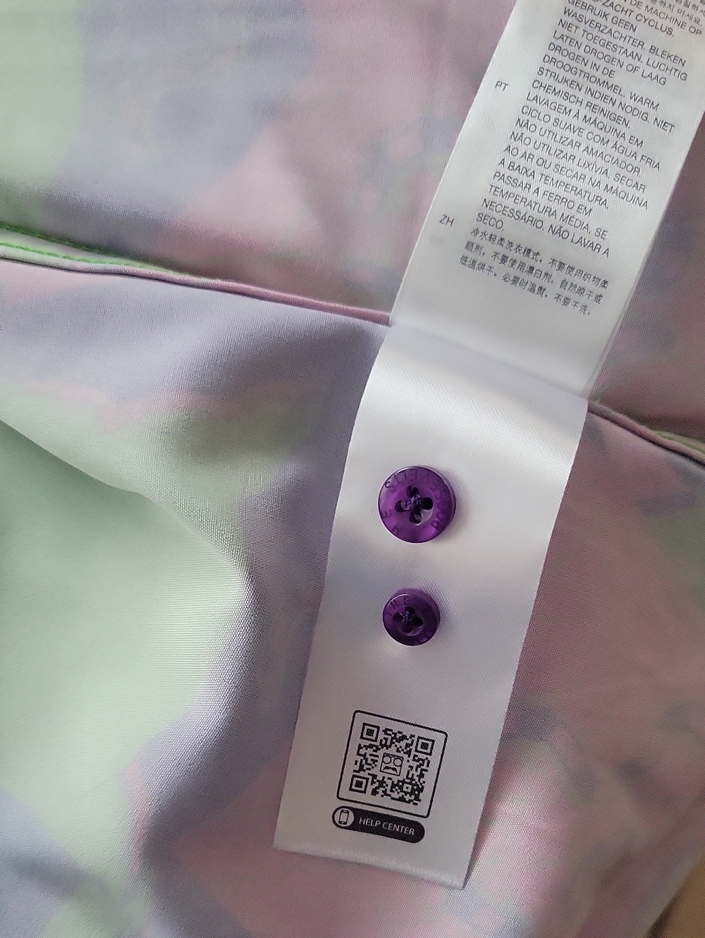 Oogie Boogie Bash - Disney Men’s Button-Down, Green, Purple & Pink highlights - Picture 7 of 8